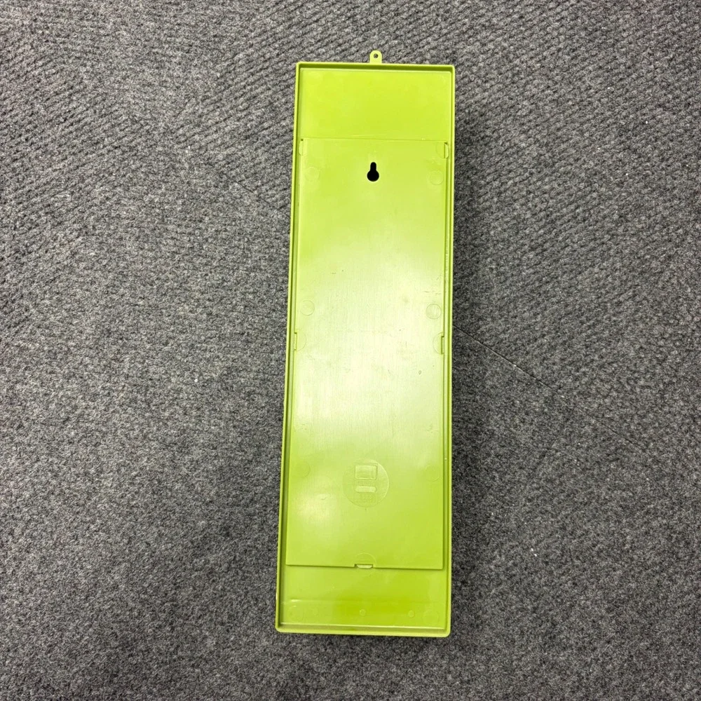 Vintage Fesco Avocado Green Plastic Wall Organizer 3 Tier Key Rack Made in USA